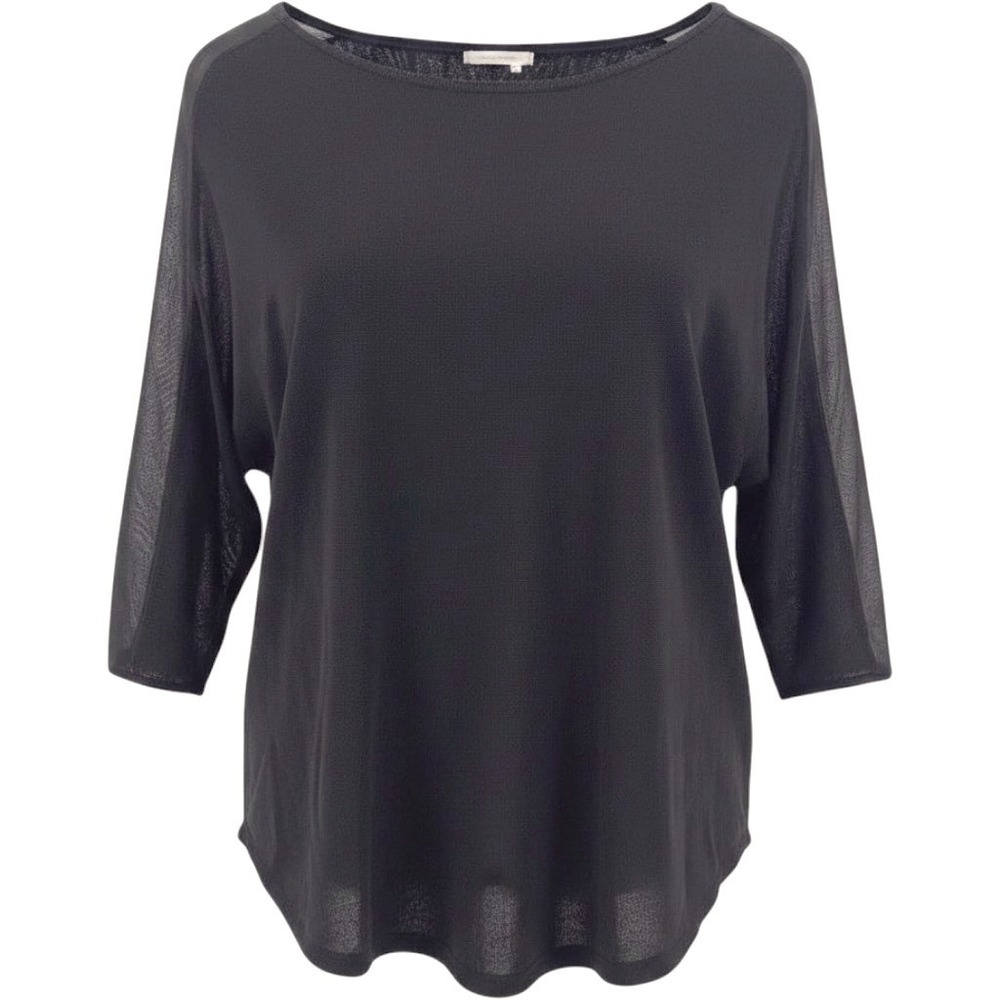 Moth Anthropologie Whimsigoth Black Sheer Dolman Sleeve Knit Top XS Minimalist
